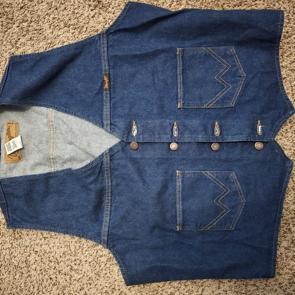 Wrangler Blue Denim Vest